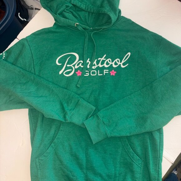 Bartstool Sports Green Golf Azalea Masters Inspired Hoodie Sweatshirt size M - Picture 7 of 9